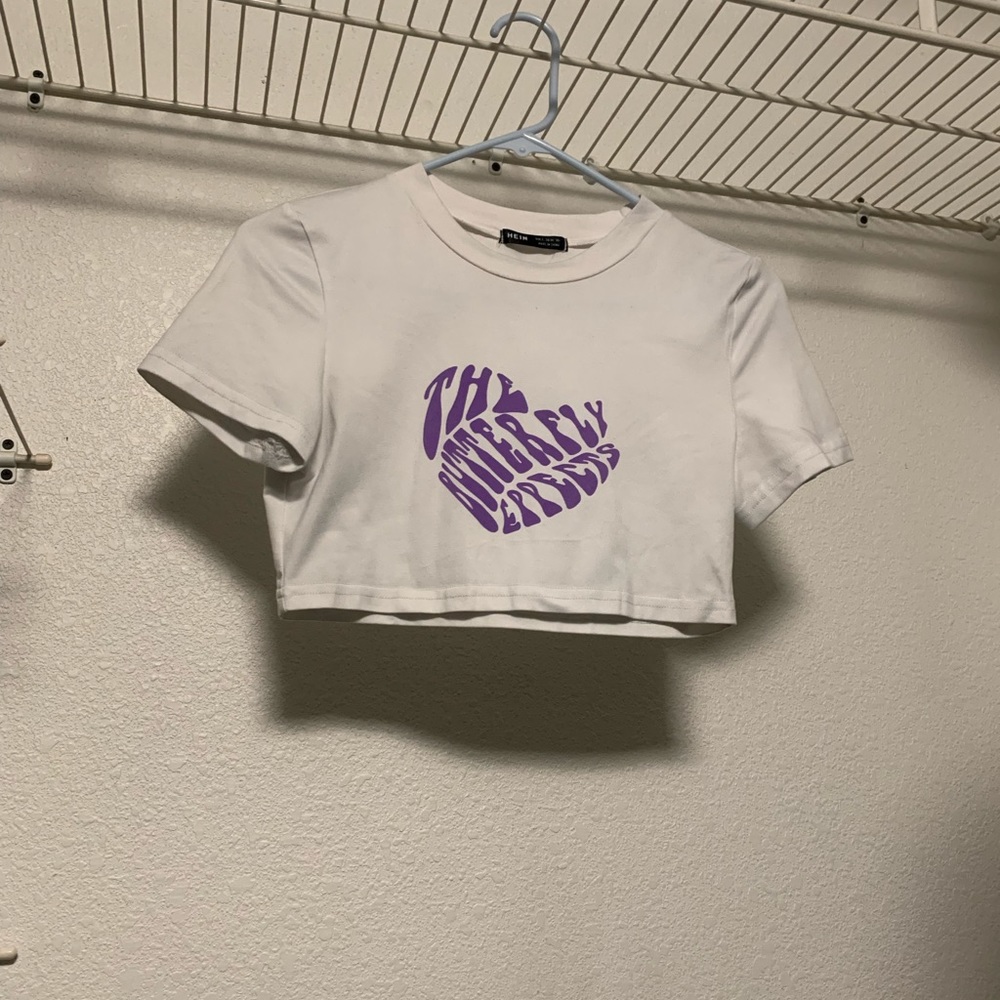 White Crop Top “The Butterfly Effect”